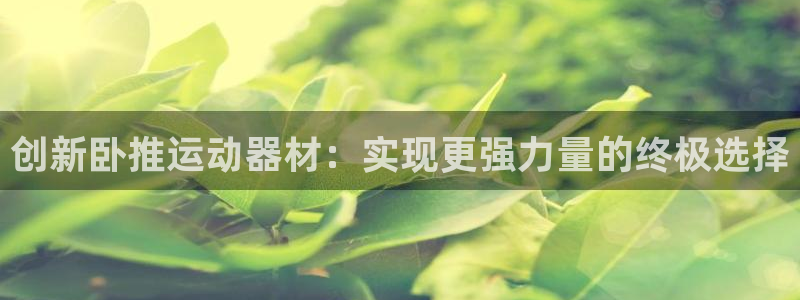 征途国际招商：创新卧推运动器材：实现更强力量的终极选